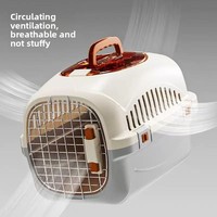 Nouvelle cage de transport pour animaux de compagnie en PP solide, respirante, anti-stress, portable, résistante à la pression, pour chats et chiens, capacité de 5 kg