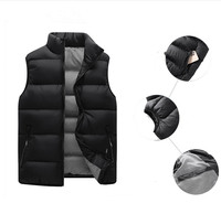 Veste sans manches en duvet chaude pour l'hiver, à capuche, pour homme, gilet pour homme, vente chaude
