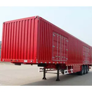 Vente d'usine de haute qualité Tri Alxes 40Ft 40 Ton Cargo Dry Van Trailer