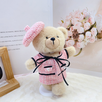 Ensemble béret rose, mini sac et accessoires style costume d'ours ancien, cadeau mignon et amusant pour fille, en polyester, marque Chasingbeauty