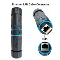 Adaptateur de coupleur Ethernet réseau prise modulaire femelle à femelle montage sur panneau avant Cat 6 IP67 connecteur RJ45 étanche
