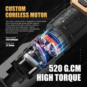 Mesin Tato Profesional Tanpa Kabel Ambition Soldier Pro 520 Motor Torsi Tinggi <span class=keywords><strong>2.2</strong></span>-4.2mm Stroke Dapat Diatur - Product Image 3