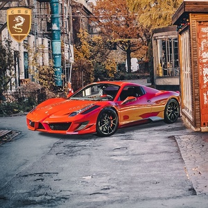 MON Style Pare-chocs Capot Jupes Latérales Modifié Kit Carrosserie pour Fera-ri 458 Voiture Pleine Kit Carrosserie - Product Image 5