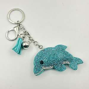 Nuovo portachiavi con strass serie oceano alla moda pesce in pelle di tartaruga <span class=keywords><strong>marina</strong></span> delfino marine marine <span class=keywords><strong>ciondolo</strong></span> con nappine - Product Image 6