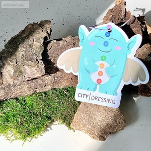 Ambientador de Coche Personalizado con Logotipo, Papel de Algodón, Tecnología de Vibración Solar, Diseño de Dibujos Animados, Aromas de Lavanda y Manzana, Larga Duración - Product Image 3