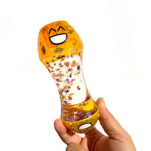 JY Ornamento da Scrivania Artigianale Antistress con Gocce d'Olio Colorate, Clessidra Liquida Decorativa per Compleanno Bambini - Product Image 4