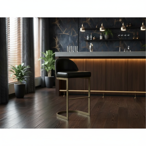 Contemporary Handmade <b>Bar</b> <b>Stool</b> Durable Construction <b>Adjustable</b> Height for Home <b>Bar</b>, Hotel, and Hospitality Use - Product Image 5