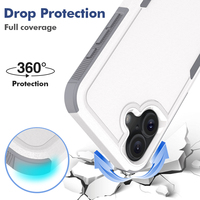 Étui multiple pour iPhones 2in1 étui TPU + PC housse de téléphone pour iPhone 16 Plus coque arrière