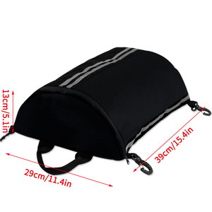 Neoprene Deck Bag With Zipper Waterproof Kayaking Storage Pouch For Surfboard And Paddle Board 20L Capacity Interior Compartment - Product Image 2