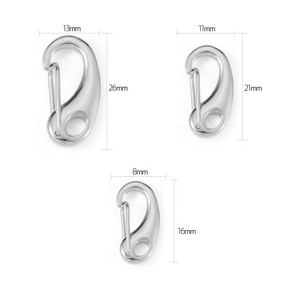 Fermoir à crevettes en acier inoxydable 316, pour la fabrication de bijoux, vente en gros, 10 pièces - Product Image 5