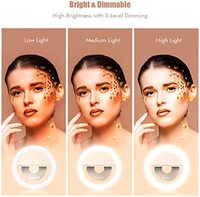 Anneau lumineux LED pour selfie pour iPhone et téléphones, alimenté par batterie, mini portable avec lumière blanche naturelle