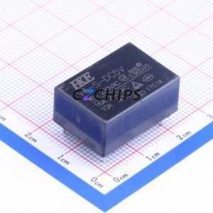 V6-S-DC5V Power Relay Through hole Component THT,16.1x23mm Relay 5V 1 Normally Open: 1A SPST-Normally Open::: 4 30V-DC/250V-AC - Product Image 1