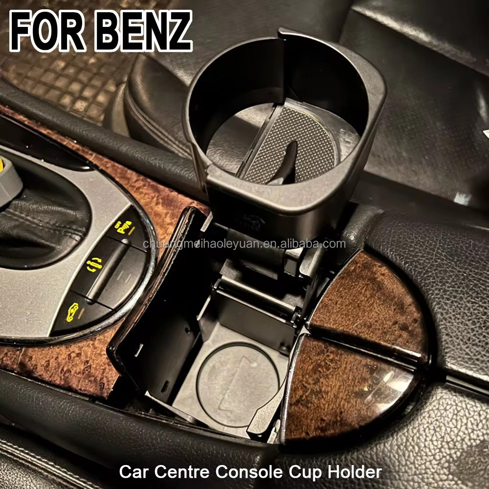 Mercedes Benz W211 E-Class CLS Car Cup Holder - Black Centre Console Accessory