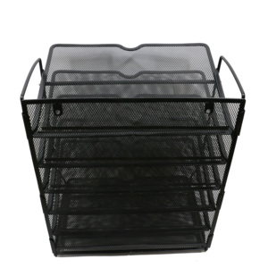 Estante de metal de acordeón escritorio paso bolsillo Oficina archivo colgante organizador caja - Product Image 4