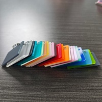 Panneau acrylique en gelée à diffusion multi-tons 1220x2440MM 3MM pour vitrines