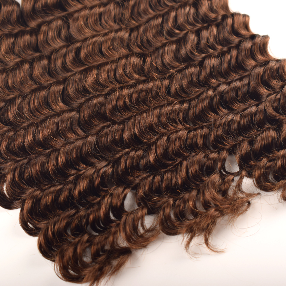 Wholesale Remy Blonde Raw INDIAN Curly Super Double Machine Weft Natural Crochet Deep Wave Bulk Human Hair Bundles Braiding Detail Section 3