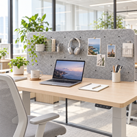 Cloison de bureau multifonctionnelle en feutre PET approuvée ISO BSCI, écran acoustique d'intimité, solutions de conception personnalisées
