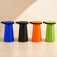 Tabouret en plastique portable robuste, siège rond en plastique, choix de couleurs, usage domestique multi-salles, polyvalent, utilisation intérieure, pratique au quotidien