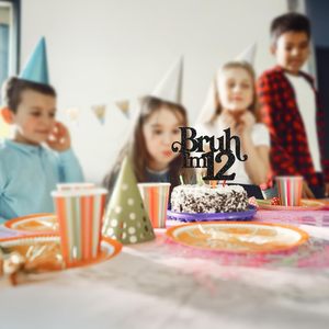 1 pièce Décoration de gâteau 'Je suis de 12 ans' à paillettes, pour l'<span class=keywords><strong>anniversaire</strong></span> de 12 ans, fournitures de fête - Product Image 5
