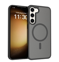 Étui de téléphone portable translucide de luxe avec anneau magnétique, sensation de peau, pour Samsung Galaxy S23 Plus, coque de téléphone personnalisée