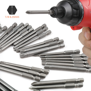 Tournevis Torx de sécurité en acier S2 avec finition chromée, embouts personnalisables - T6 T8 T10 T15 T20, qualité industrielle, support OEM - Product Image 1