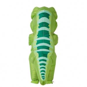 Adulto divertido <span class=keywords><strong>dinosaurio</strong></span> grande verde T-Rex Cosplay Blow-up traje de cuerpo completo Halloween <span class=keywords><strong>carnaval</strong></span> fiesta disfraz inflable - Product Image 3