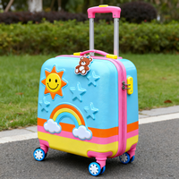 Valise de voyage à roulettes légère en PC, nouvelle conception 2025, OEM ODM, bagage pour enfant, valise 18 pouces