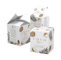 Dossiers en papier couché imprimés avec logo personnalisé et finition vernie, boîtes d'emballage recyclables pour outils de maquillage et rouges à lèvres