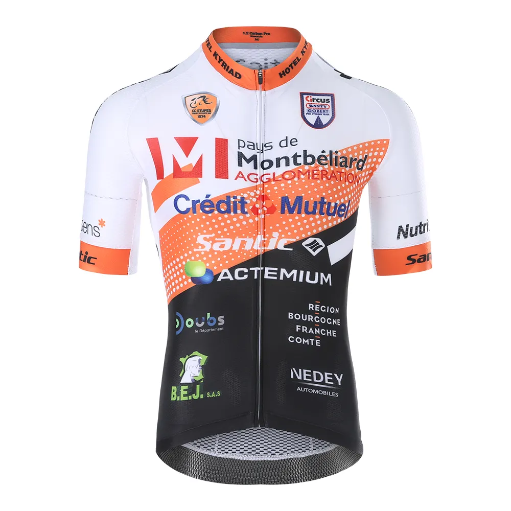 Santic homme maillot de cyclisme personnalisé fabricant de vêtements de cyclisme