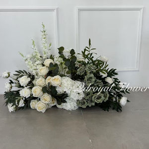 زهور زخرفية أخرى ضوء أرجواني زهرة الورد محور طاولة الزفاف عداء الأزهار صف الممر والزهور - Product Image 2