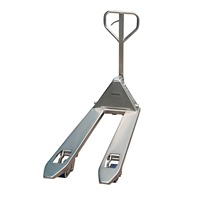 Transpalette manuel hydraulique ICHIMENS 2,5 tonnes Inox 540x1150mm avec roues en nylon/tandem, garantie 3 ans, fabriqué au Vietnam