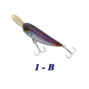 Leurre de pêche à la ligne, leurre coulant, leurre à lèvres métalliques, leurre jerkbait, leurre minnow, 40 mm, pour la pêche au bar et à la truite - Product Image 2