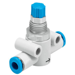 Valvola di Flusso Industriale Originale Festos GR-QS-6 193969 per Automazione, Tubo Aria 6mm, Regolabile Push-In, Valvola di Strozzamento Unidirezionale - Product Image 4