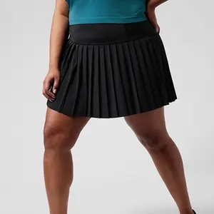 Hàng Mới Về Váy Tennis Nữ Thời Trang Phong Tục Eation Factory Váy Chạy Bộ Chơi Gôn Xếp Li Váy Thể Thao Màu Đen Ngoại Cỡ
