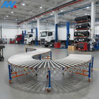 Convoyeur à rouleaux motorisé facile à utiliser, durable et flexible, avec conception modulaire pour entrepôt, système d'extension facile
