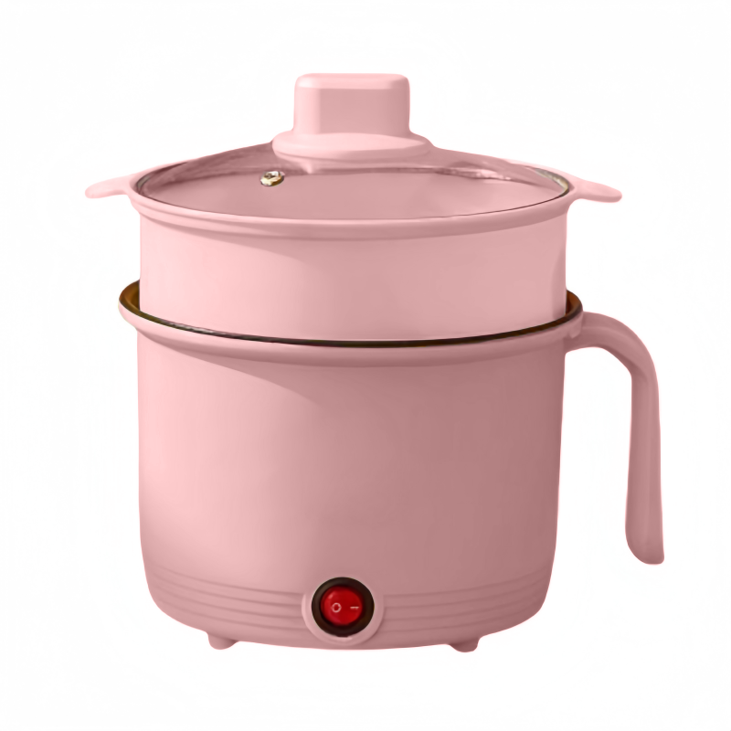 Pink-PP Steamer(Non-stick/Stainless steel  inner pot)