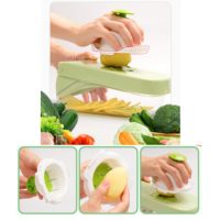 17-In-1 Multifunctionele Fruit-En Groentesnijder Schaaf Voedselhakmachine Keuken Mandoline Kaasrasp Moeiteloze Uienhakmachine