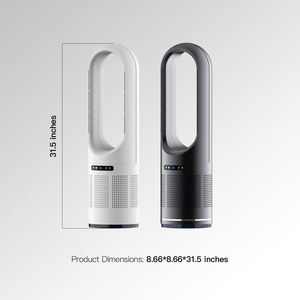 Ventilador de refrigeración y calefacción circulante sin aspas de aire remoto inteligente de fábrica, ventilador de torre de refrigeración sin aspas con purificador de aire - Product Image 2
