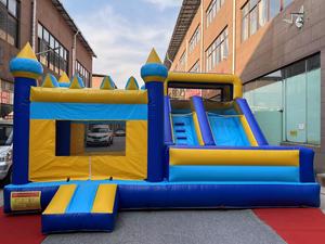 Tobogán combinado de salto de Casa hinchable de castillo inflable con soplador para niños y adultos - Product Image 4