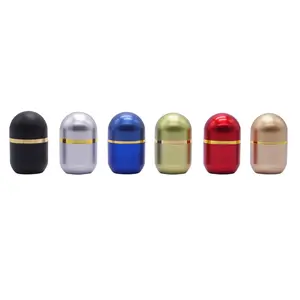 Mini 5 Ml Golden Ps Material Bullet Shaped Plastic Bottle Medicine Pill Capsule Vitamin Container