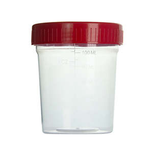 Laboratorium <span class=keywords><strong>Plastic</strong></span> Wegwerp Urinespecimen Verzamelbeker Steriel Urinemonster Maatbakje Met Deksel - Product Image 3