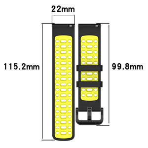Bracelet de montre en silicone de remplacement pour <span class=keywords><strong>Xiaomi</strong></span> <span class=keywords><strong>Watch</strong></span> S4 de 22mm pour Keep <span class=keywords><strong>Watch</strong></span> Pilot1 - Product Image 4