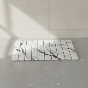 מחצלת ייבוש מאבן דיאטומית סופגת במיוחד בגודל 24*16 אינץ', מתקפלת, לייבוש מהיר, מתאימה לאמבטיה ולמטבח. - Product Image 1