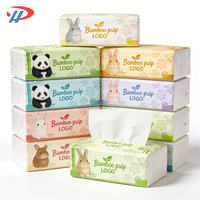 Mouchoirs en papier de qualité supérieure en pulpe de bambou, doux pour la peau, personnalisables avec logo, pour la maison