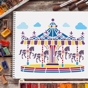 Pochoirs de dessin et de <span class=keywords><strong>peinture</strong></span> en plastique réutilisables de 29,7*21 cm pour la <span class=keywords><strong>peinture</strong></span> <span class=keywords><strong>sur</strong></span> <span class=keywords><strong>bois</strong></span>, sol, mur et carrelage, vente en gros - Product Image 6