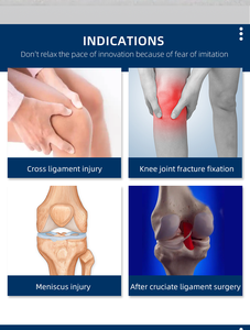 Estabilizador de Rodilla Ortopédico Ajustable con Bisagras para Adultos, Soporte de Pierna Protector de Aluminio, Algodón y Nailon para Baloncesto <span class=keywords><strong>ROM</strong></span> - Product Image 5