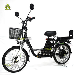 YQEBIKES Hai Bánh Xe 20Inch 48V 20H Phụ Nữ Giá Rẻ Lady Xe Đạp Điện Pin Lithium 350 Wát Hợp Kim Điện Cargo Thành Phố Xe Đạp <span class=keywords><strong>E</strong></span> Chu Kỳ CE - Product Image 3