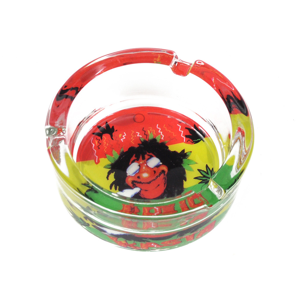 Пепельница из светящегося в темноте стекла, оптовая продажа, Высококачественная Хрустальная коробка на заказ, аксессуары для курения сорняков, квадратный материал, деловой подарок