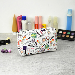 Sacs à cosmétiques en cuir PU Premium, sacoches de maquillage avec impression numérique par Sublimation, grande capacité, Logo personnalisé, collection <span class=keywords><strong>2022</strong></span> - Product Image 3