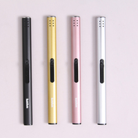 Briquet électrique à arc sans flamme, rechargeable par USB, à longue portée, coupe-vent, pour bougies, cheminées, barbecues, OEM